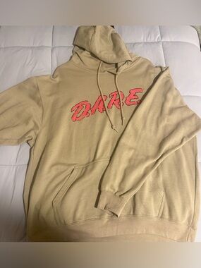 Tan D.A.R.E. Graphic Pullover Hoodie